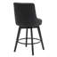 Tabouret de comptoir pivotant de 26 po avec pieds en bois-324396249