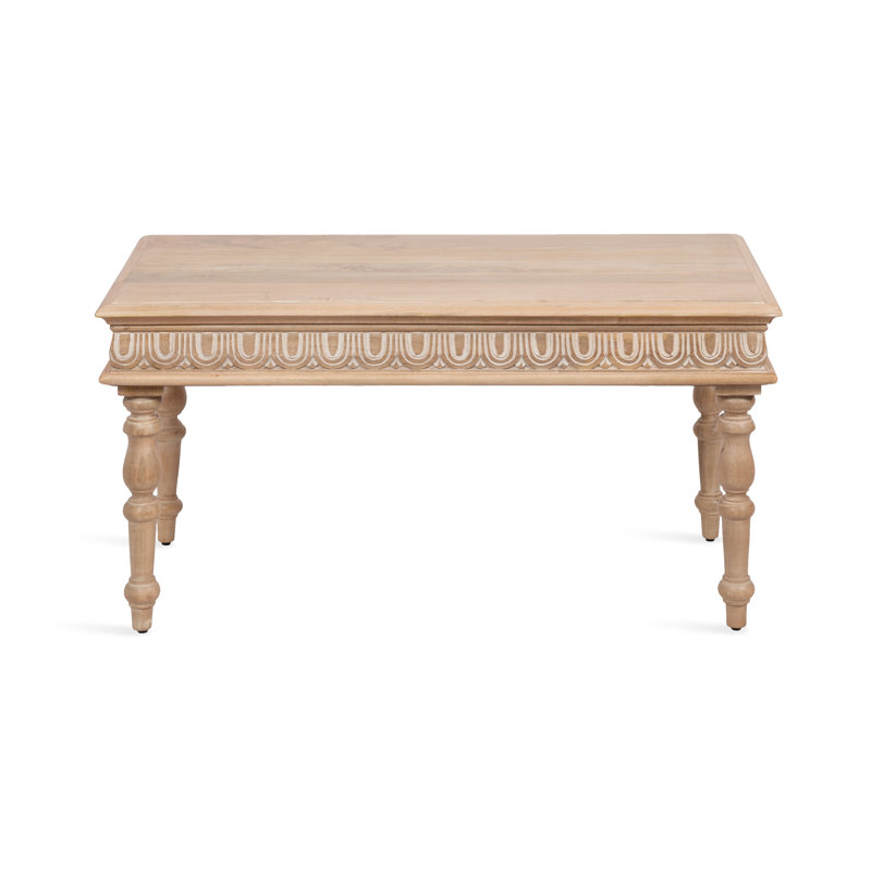 Iqrame Wooden Rectangle Living Room Coffee Table