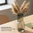 Obsidian Mist 11" Modern Black Glass Vase-1920637505