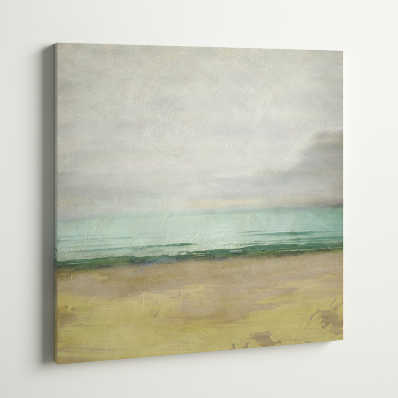 Waterline I, peinture sur toile, H 30 po x l 30 po