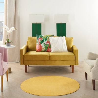 Tapis intérieur / extérieur jaune Nourison Essentials