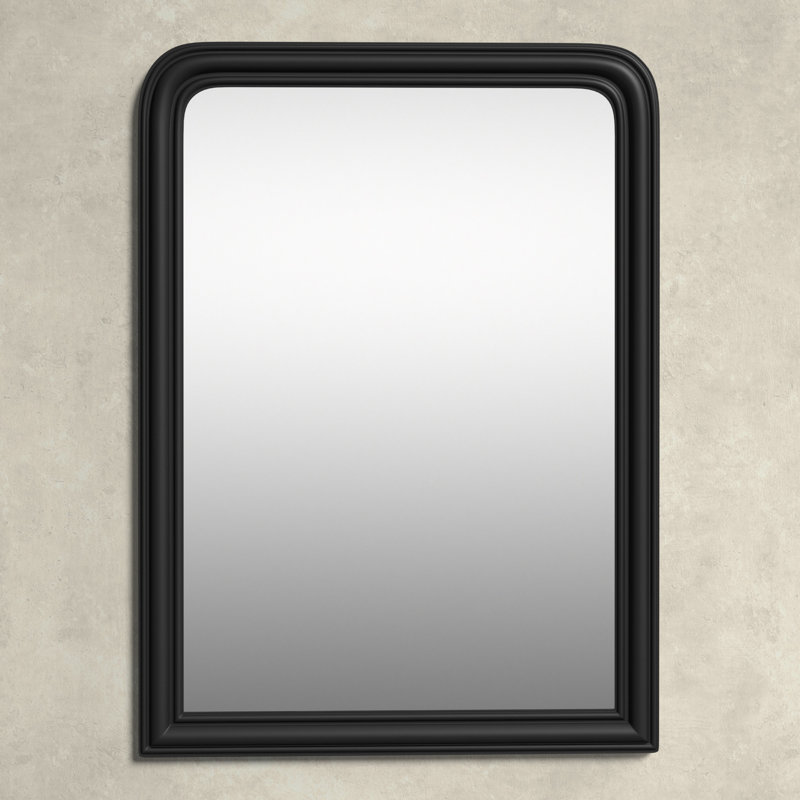 Sarla Wood Arch Mirror, Black