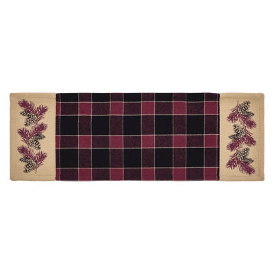 Quogue Rectangle Plaid Cotton Table Runner