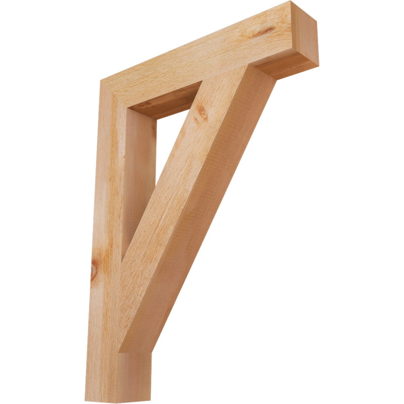 Support de bloc traditionnel, H 30 po x l 4 po x P 22 po, Cèdre rouge de l'Ouest (scié brut)