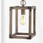 Luminaire suspendu rectangulaire à 1 lumière Tollett