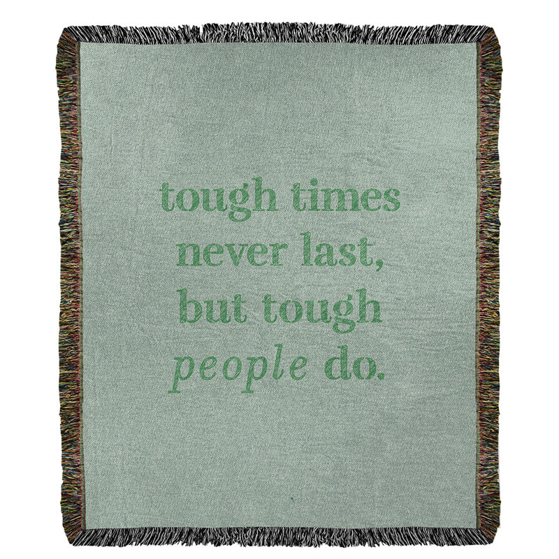 Hand Woven Throw Blanket, 60" L x 50" W, Green