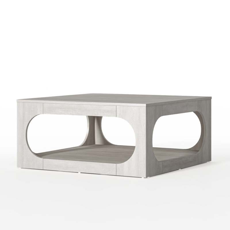 Inniss Square Coffee Table, Dusty Gray Oak