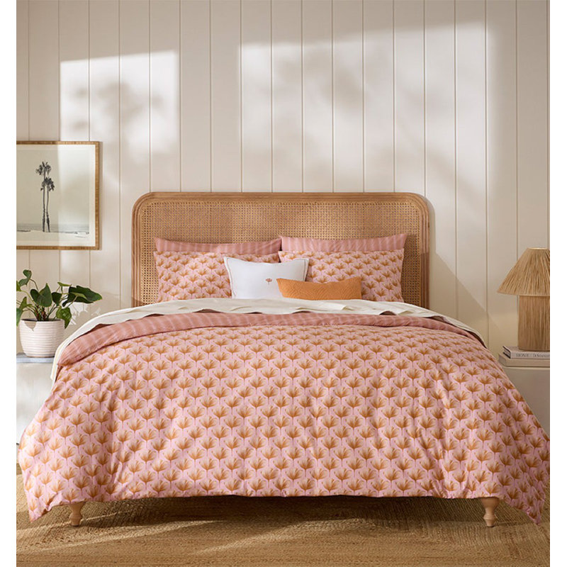 Edna Duvet Cover, Pink/Orange, Full / Double Duvet Cover