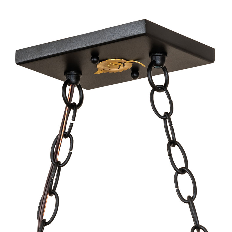 Doby 6 - Light Pendant, 44" H x 48" W x 17" D, Black