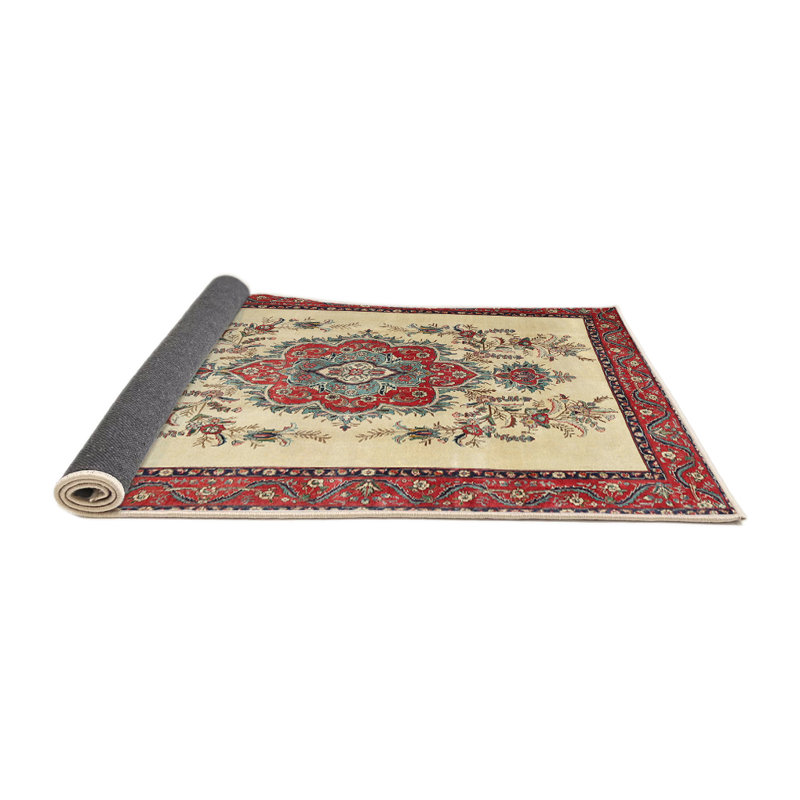 Tapis oriental beige, Rond 7 pi