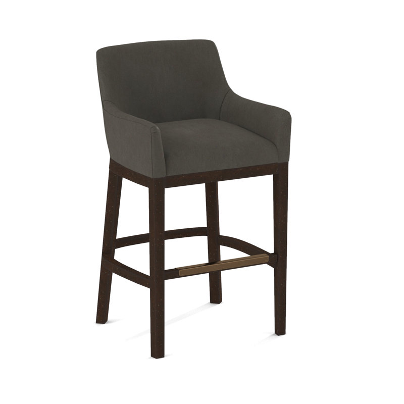 Upholstered Stool, Nutmeg, Evolution Smokey