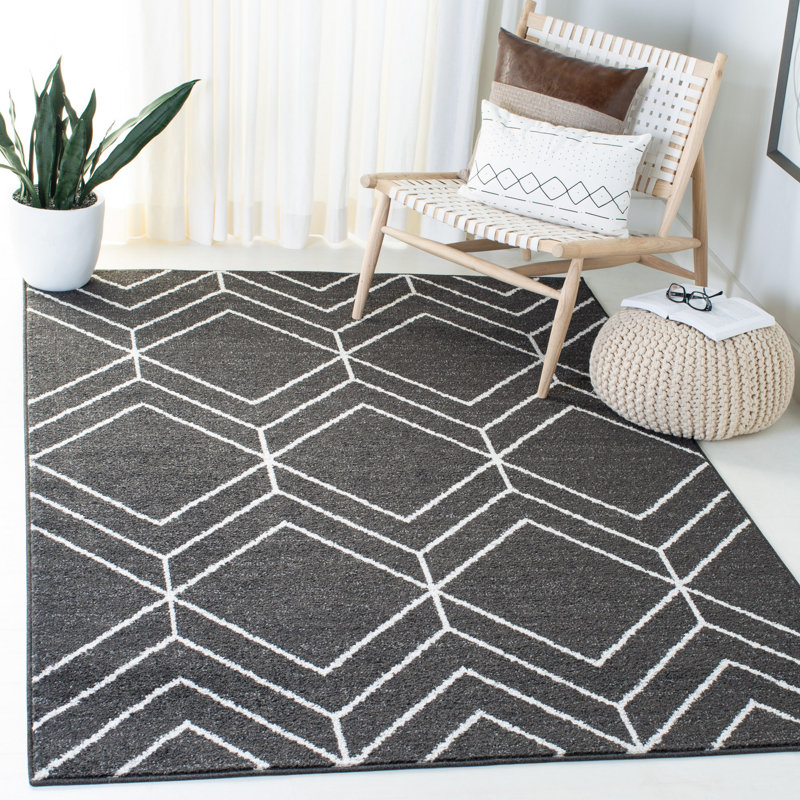 Tapis géométrique Garces Performance, Rectangle 9 pi x 12 pi