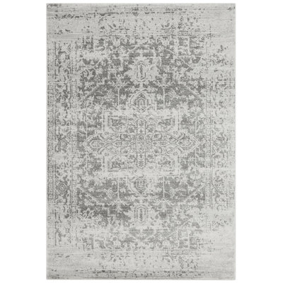 Abdirahman Tufted Grey Area Rug