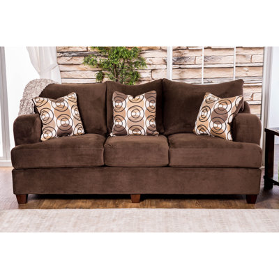 Bonaparte 98"" Chenille Recessed Arm Sofa with Reversible Cushions -  Darby Home Co, DBHC5638 27474244