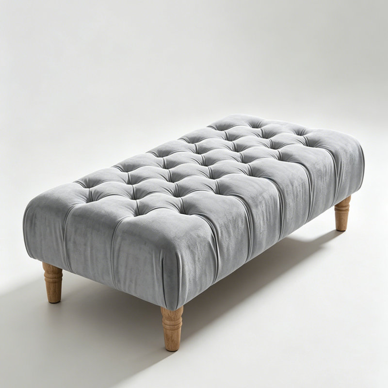 Velvet Upholstered Bench