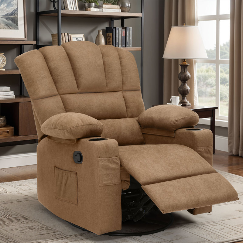 Fauteuil inclinable Taheim, Tissu brun