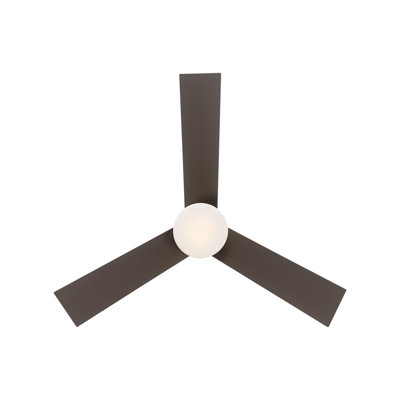 52"  Axis 3 - Blade Outdoor/Indoor Smart Ceiling Fan with Remote Control and LED Light Kit Included, Works With Alexa and iOS / Android App