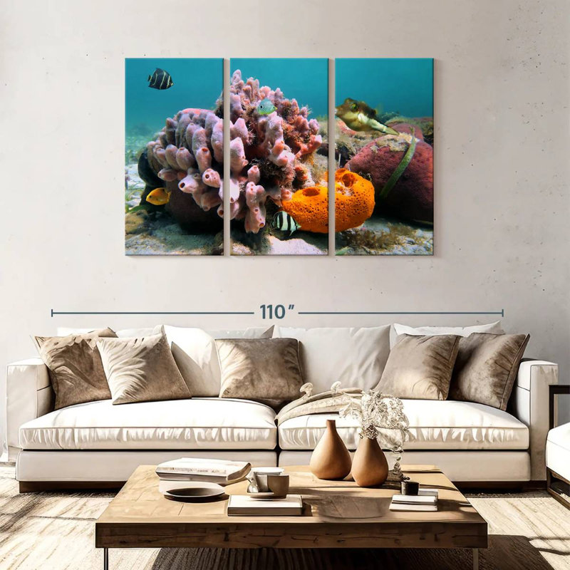 Brampt Pink Sea Sponge, 36" H x 57" W