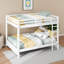 Grand lit superposé en bois avec échelle, cadre de lit plateforme en bois massif pour enfants adolescents-897210899