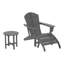Chaise Adirondack en plastique avec repose-pieds Altura-87465139