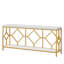 Table de canapé extra longue, console industrielle étroite, table de canapé derrière