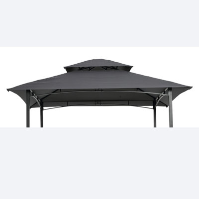 Auvent de remplacement pour pavillon de jardin, toit de tente de barbecue à deux niveaux