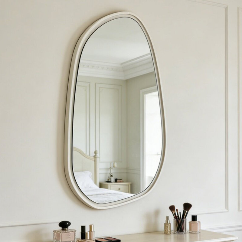 Miroir mural en bois aggloméré Free Form, 43.31"H×31.50"L×1.97"W