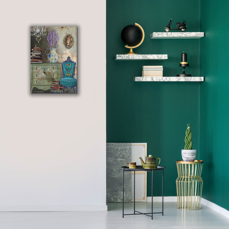 «Room Decor A» par Jean Plout, art mural sur toile, H 26 po x l 18 po