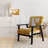 Crossing Paths I - Upholstered Modern Accent Arm Chair-317049758