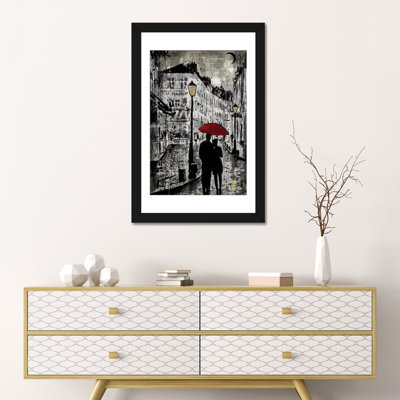 Rainy Promenade par Loui Jover - Impression sur toile tendue sur châssis