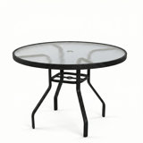 Windward Outdoor Glass 42" Round Dining Table