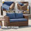 Sofa deux places en osier pour terrasse-1381123812