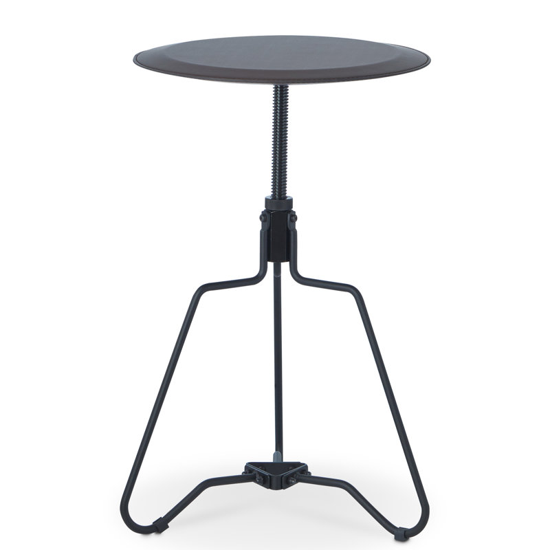 Espresso End Table with Adjustable Height Top
