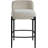 Brixen Upholstered Counter Stool with Metal Frame-537909004