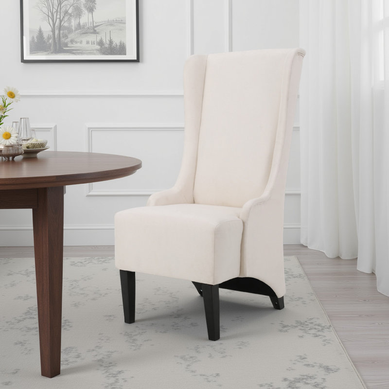 Chaise d'appoint rembourrée Aphton, Beige