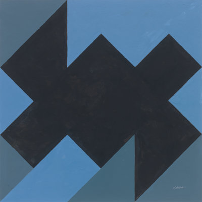 Triangles II by Mike Schick - Wrapped Canvas Painting