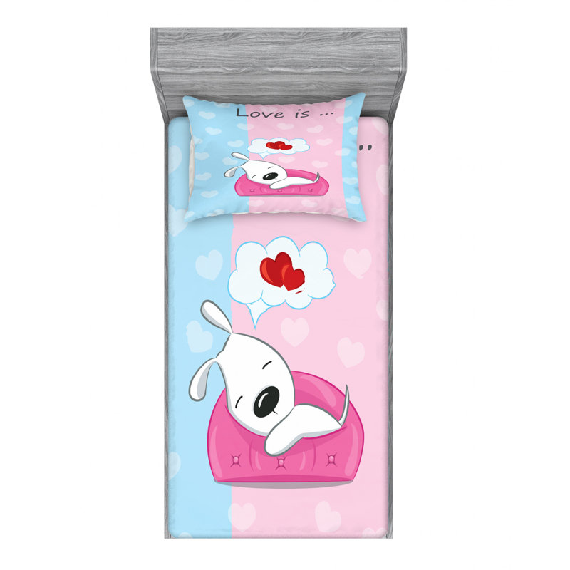Microfiber Sheet Set, Twin Sheet Set with Fitted Sheet