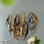 Décoration murale feuille d'or 38,5 x 22 x 4,2 po Seretha