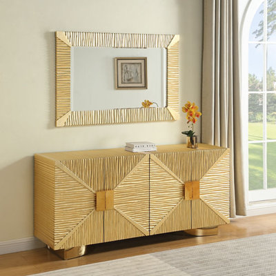 Salma Gold Console Table by Eve Furniture