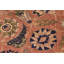 Tapis orange / noir en laine noué à la main 9 pi 11 po x 14 pi 3 po Dorn