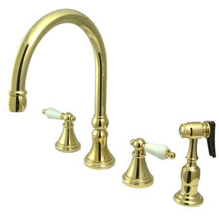 Hot & Cold Water Dispenser, Polished Brass