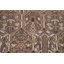 Tapis brun en laine noué à la main de conception unique 1960S 6 pi 5 po x 9 pi 11 po Sharayne