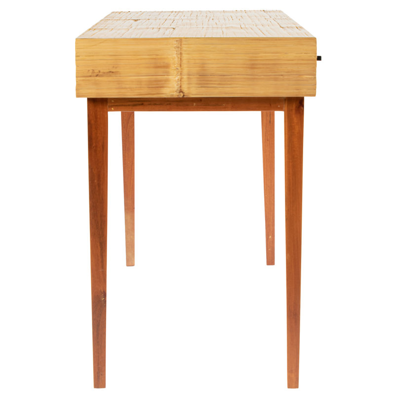 Andros Solid Wood Writing Desk, Natural