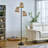 72.25'' Traditional Rattan Tree Floor Lamp