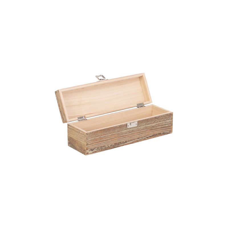 Single Bottle Wooden Box Carrier