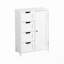 Armoire de rangement pour salle de bain, armoire de plancher avec tablette réglable et tiroirs