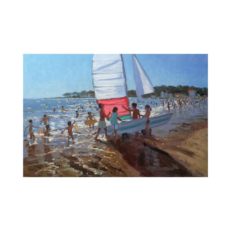 Sailboat, Palais Sur Mer by Andrew Macara - Wrapped Canvas Print, 66.04 cm H x 45.72 cm W x 3.175 cm D