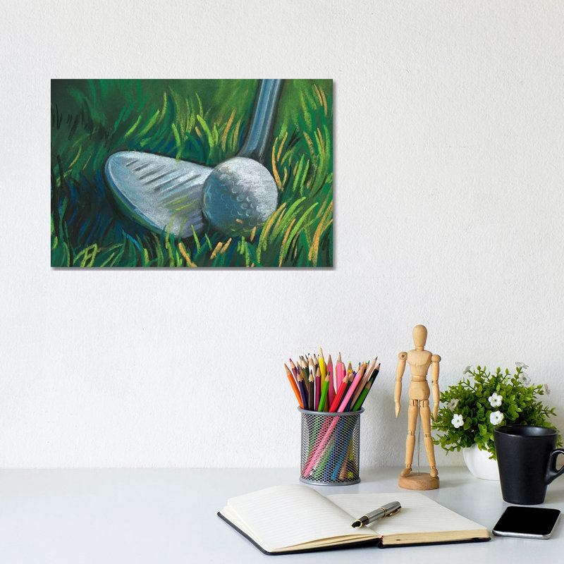 Tee Time II by Jennifer Paxton Parker - Wrapped Canvas Gallery-Wrapped Canvas Giclée, 20.32cm H x 30.48cm W