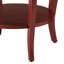 Table d'appoint ronde rouge avec tablette inférieure-906496715