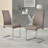 Scottsmoor 6 Seater High Gloss Round Dining Table Set with 6 Luxury Faux Leather Dining Chairs-505033016-505033015